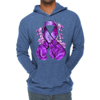 Domestic Violence Warrior Purple Ribbon Lightweight Hoodie | Artistshot