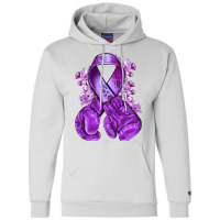 Domestic Violence Warrior Purple Ribbon Champion Hoodie | Artistshot