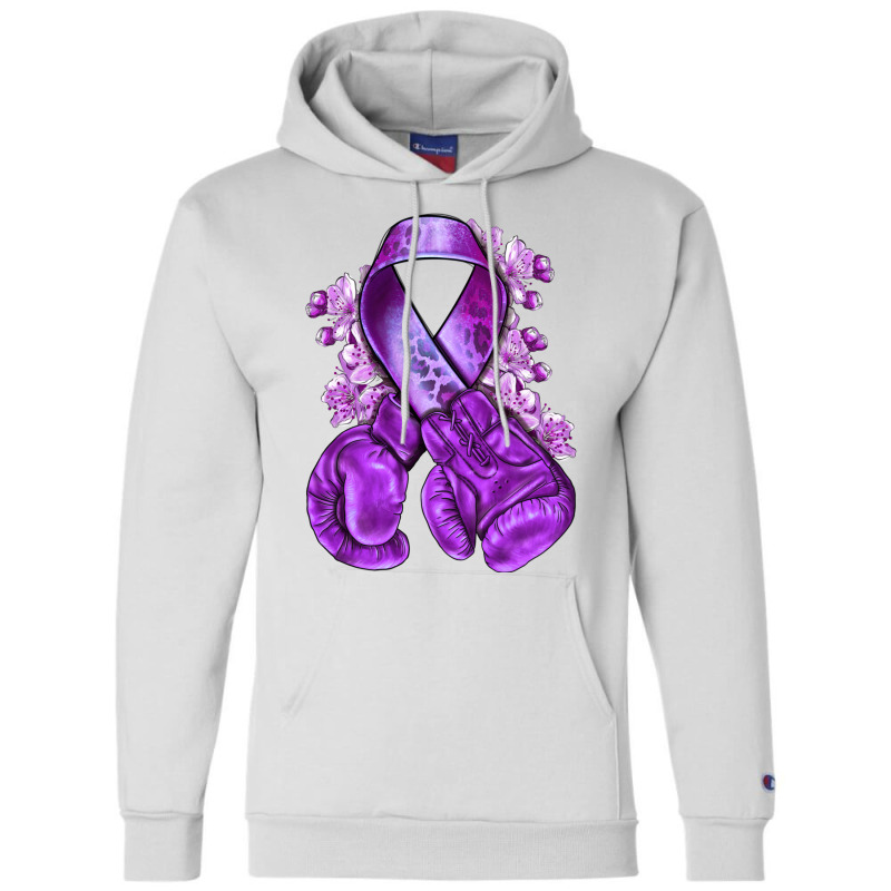 Domestic Violence Warrior Purple Ribbon Champion Hoodie | Artistshot