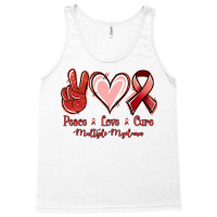 Peace Love Cure Multiple Myeloma Tank Top | Artistshot