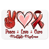 Peace Love Cure Multiple Myeloma Atv License Plate | Artistshot