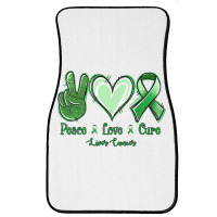 Peace Love Cure Liver Cancer Front Car Mat | Artistshot