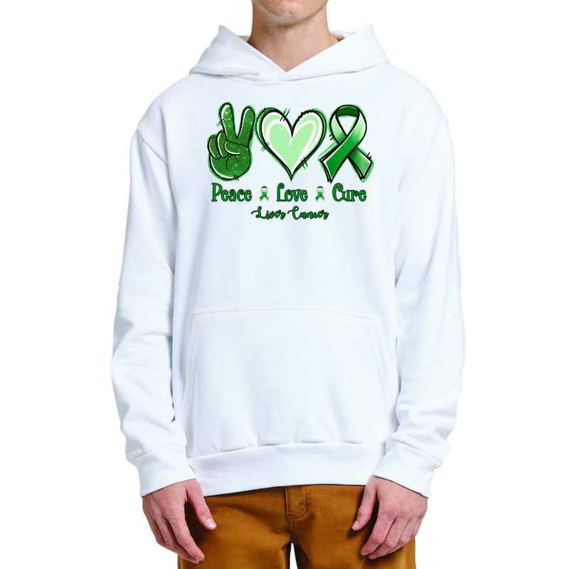 Peace Love Cure Liver Cancer Urban Pullover Hoodie | Artistshot