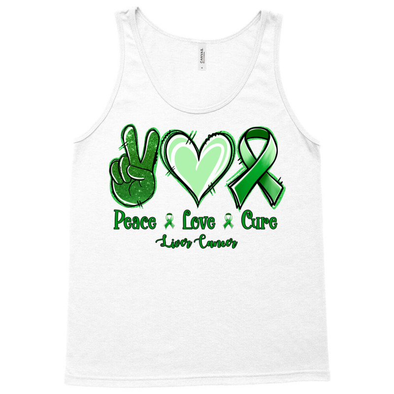 Peace Love Cure Liver Cancer Tank Top | Artistshot