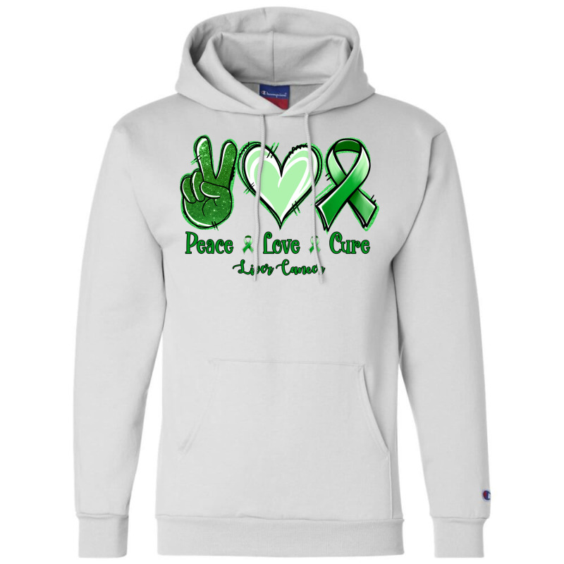 Peace Love Cure Liver Cancer Champion Hoodie | Artistshot