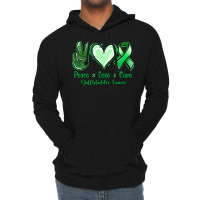 Peace Love Cure Gallbladder Cancer Lightweight Hoodie | Artistshot