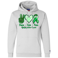 Peace Love Cure Gallbladder Cancer Champion Hoodie | Artistshot