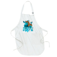 Hope Teal Ribbon Ovarian Cancer Nails Full-length Apron | Artistshot