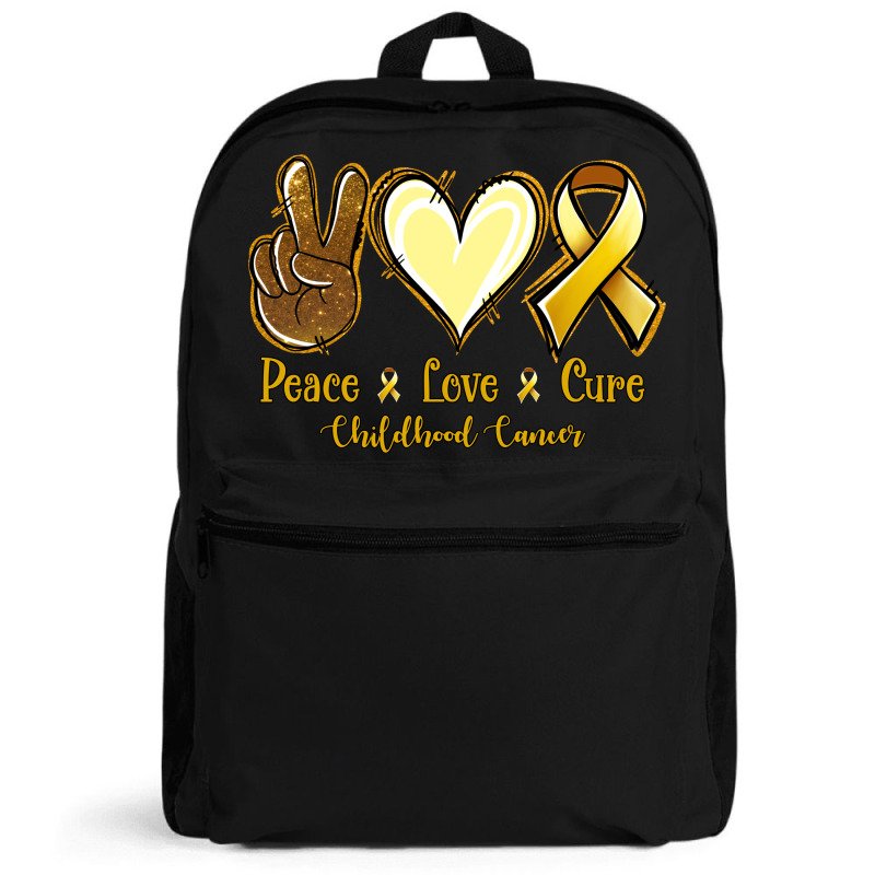 Peace Love Cure Bone Cancer Backpack | Artistshot