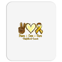 Peace Love Cure Bone Cancer Mousepad | Artistshot