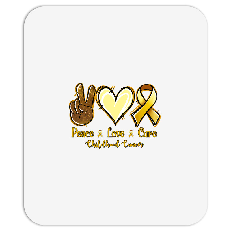 Peace Love Cure Bone Cancer Mousepad | Artistshot