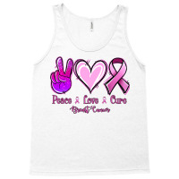 Peace Love Cure Breast Cancer Tank Top | Artistshot