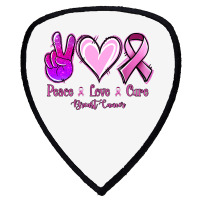 Peace Love Cure Breast Cancer Shield S Patch | Artistshot