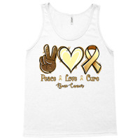 Peace Love Cure Bone Cancer Tank Top | Artistshot