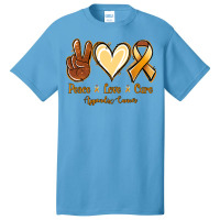 Peace Love Cure Appendix Cancer Basic T-shirt | Artistshot