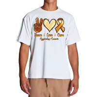 Peace Love Cure Appendix Cancer Urban Heavy T-shirt | Artistshot