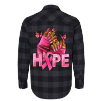 Hope Breast Cancer Nails Flannel Shirt | Artistshot