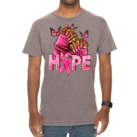 Hope Breast Cancer Nails Vintage T-shirt | Artistshot