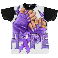 Hope All Cancers Nails Graphic T-shirt | Artistshot