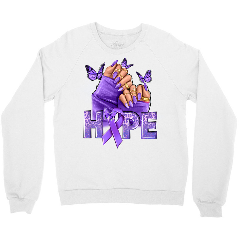 Hope All Cancers Nails Crewneck Sweatshirt | Artistshot