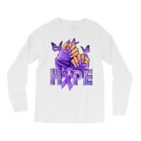 Hope All Cancers Nails Long Sleeve Shirts | Artistshot