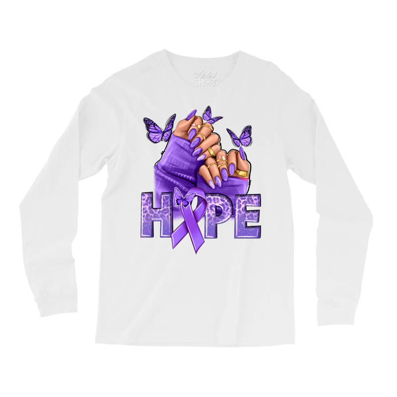 Hope All Cancers Nails Long Sleeve Shirts | Artistshot