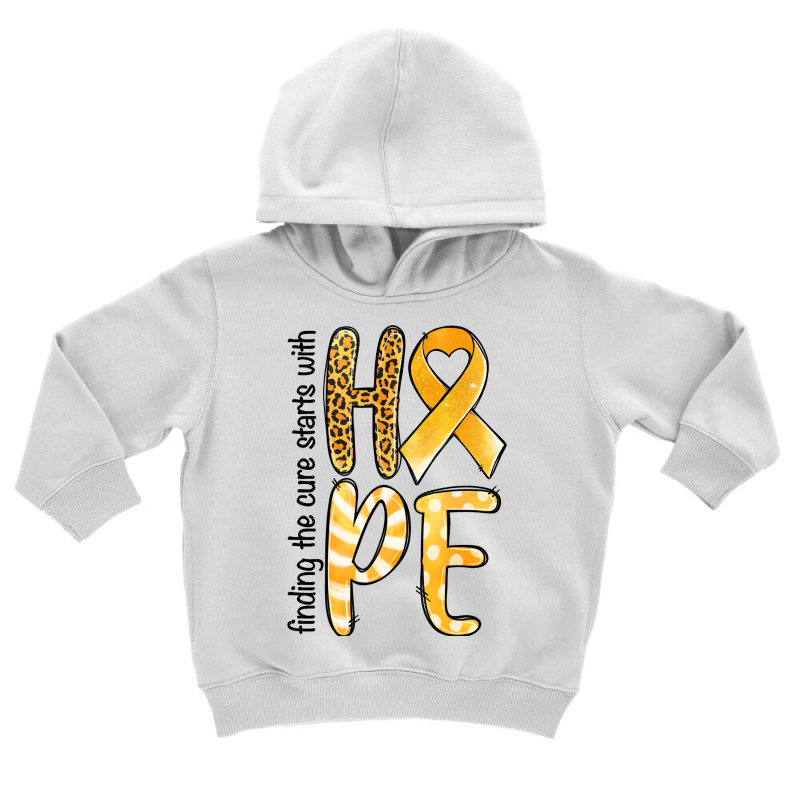 Finding The Cure Starts With Hope Childhood Cancer Toddler Hoodie | Artistshot