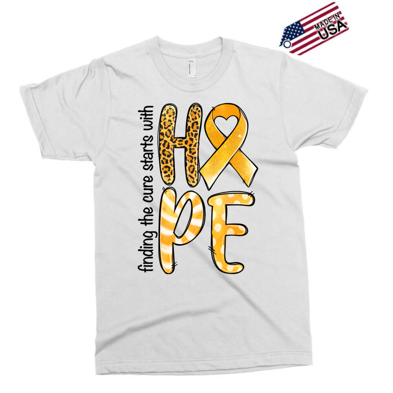 Finding The Cure Starts With Hope Childhood Cancer Exclusive T-shirt | Artistshot