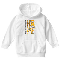 Finding The Cure Starts With Hope Childhood Cancer Youth Hoodie | Artistshot