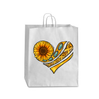 Childhood Cancer Awareness Heart Queen Paper Bag - 16 X 6 X 19 1/4 | Artistshot