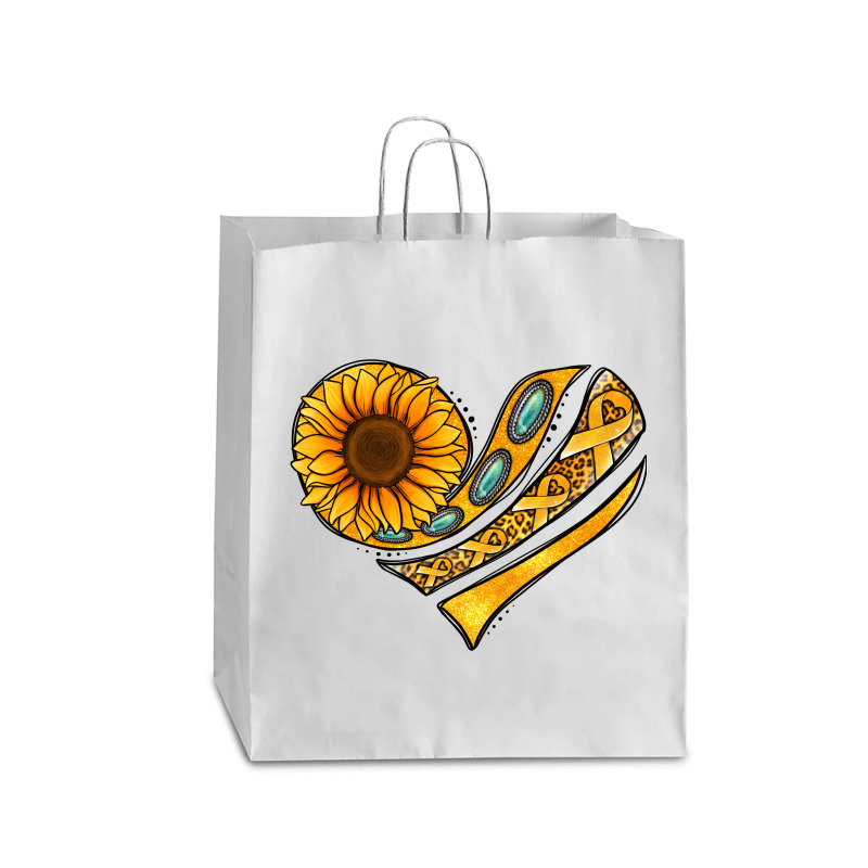 Childhood Cancer Awareness Heart Queen Paper Bag - 16 X 6 X 19 1/4 | Artistshot