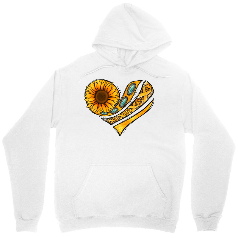 Childhood Cancer Awareness Heart Unisex Hoodie | Artistshot