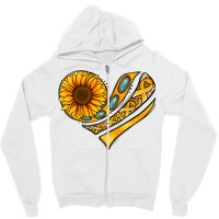 Childhood Cancer Awareness Heart Zipper Hoodie | Artistshot