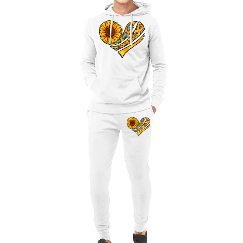 Childhood Cancer Awareness Heart Hoodie & Jogger Set | Artistshot