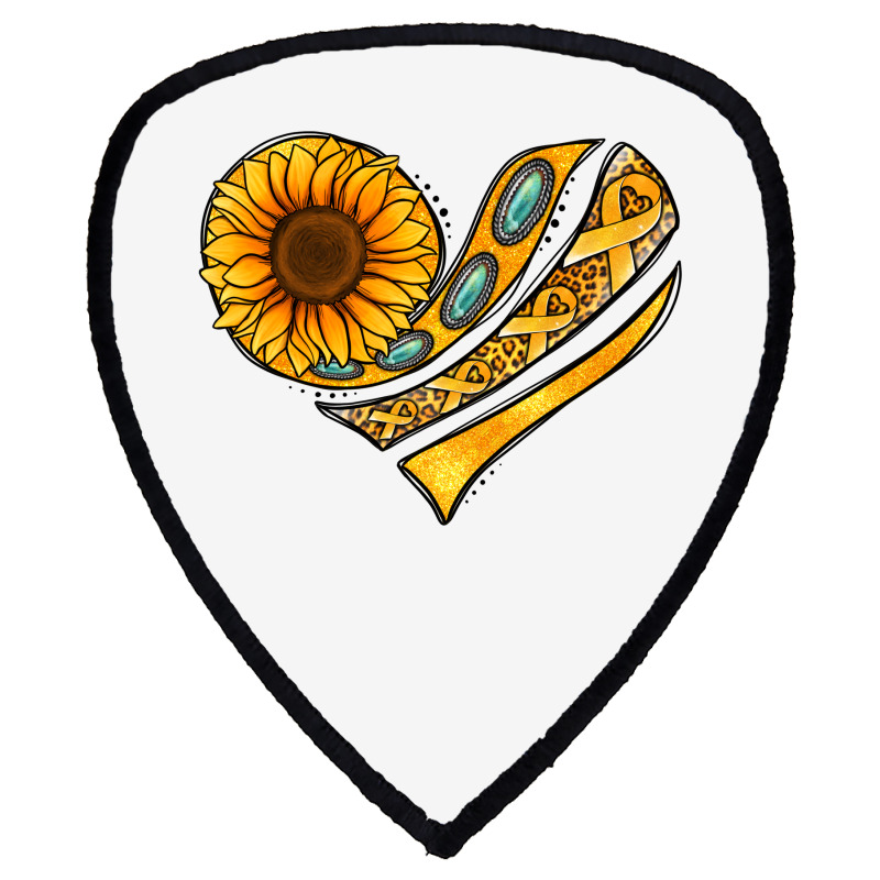 Childhood Cancer Awareness Heart Shield S Patch | Artistshot