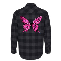 Floral Pink Butterfly Flannel Shirt | Artistshot