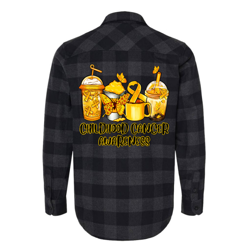 Childhood Cancer Awareness Coffee Cups Flannel Shirt | Artistshot