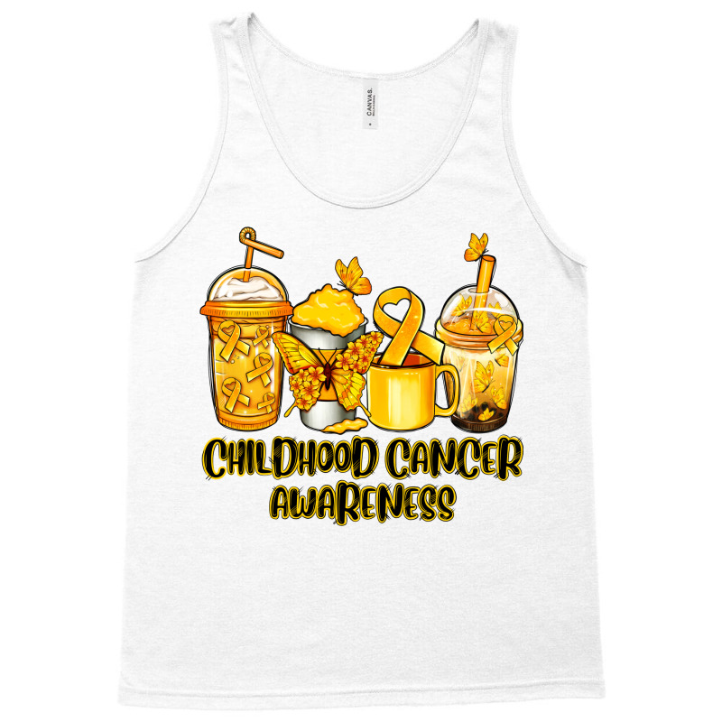 Childhood Cancer Awareness Coffee Cups Tank Top | Artistshot