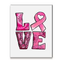 Breast Cancer Love Metal Print Vertical | Artistshot