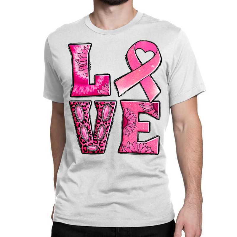 Breast Cancer Love Classic T-shirt | Artistshot