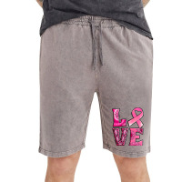 Breast Cancer Love Vintage Short | Artistshot