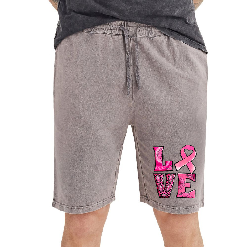 Breast Cancer Love Vintage Short | Artistshot