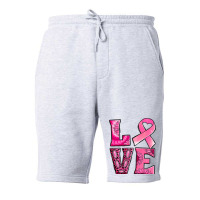 Breast Cancer Love Fleece Short | Artistshot