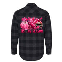 Tis' The Season Football Breast Cancer Flannel Shirt | Artistshot