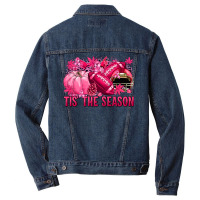 Tis' The Season Football Breast Cancer Men Denim Jacket | Artistshot