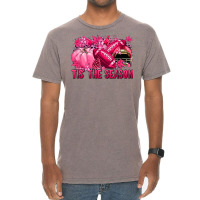 Tis' The Season Football Breast Cancer Vintage T-shirt | Artistshot