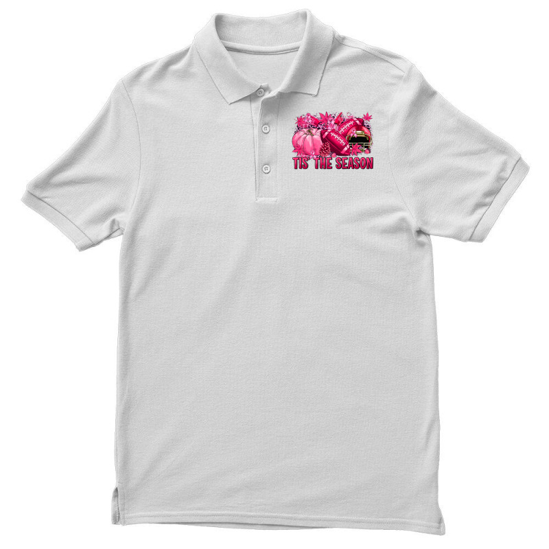 Tis' The Season Football Breast Cancer Men's Polo Shirt | Artistshot