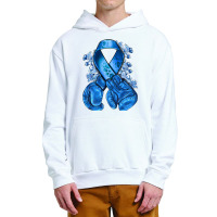 Blue Ribbon With Boxing Gloves Urban Pullover Hoodie | Artistshot