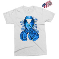 Blue Ribbon With Boxing Gloves Exclusive T-shirt | Artistshot