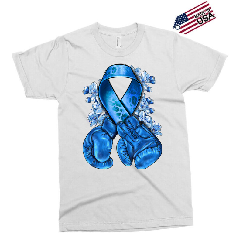 Blue Ribbon With Boxing Gloves Exclusive T-shirt | Artistshot